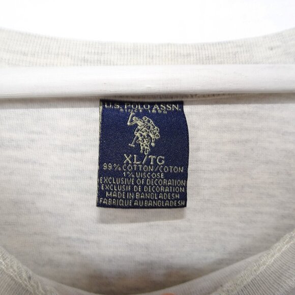 US Polo Assn Light Grey Long Sleeve Shirt - Picture 4 of 4